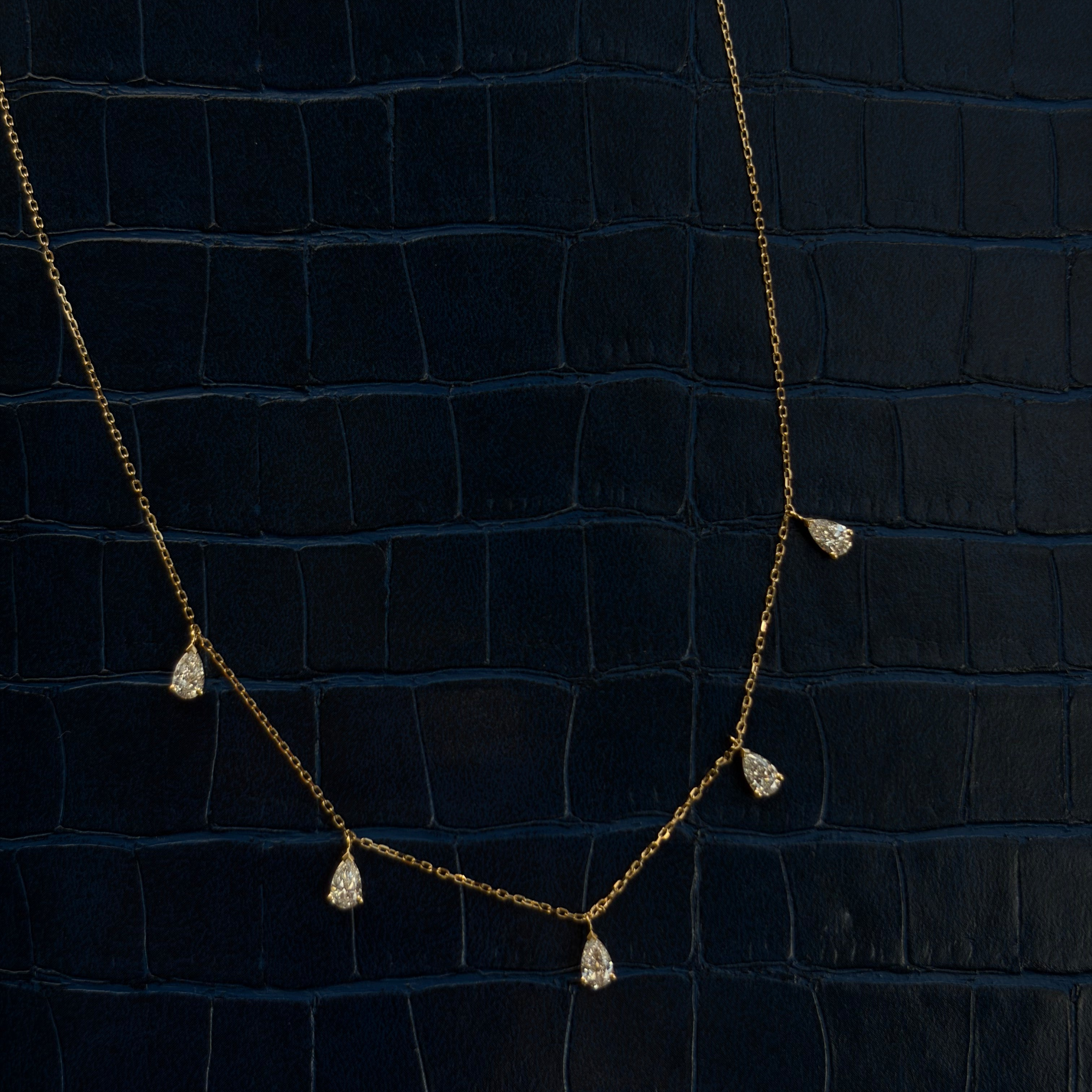 NEW Ruby Diamond Station Necklace