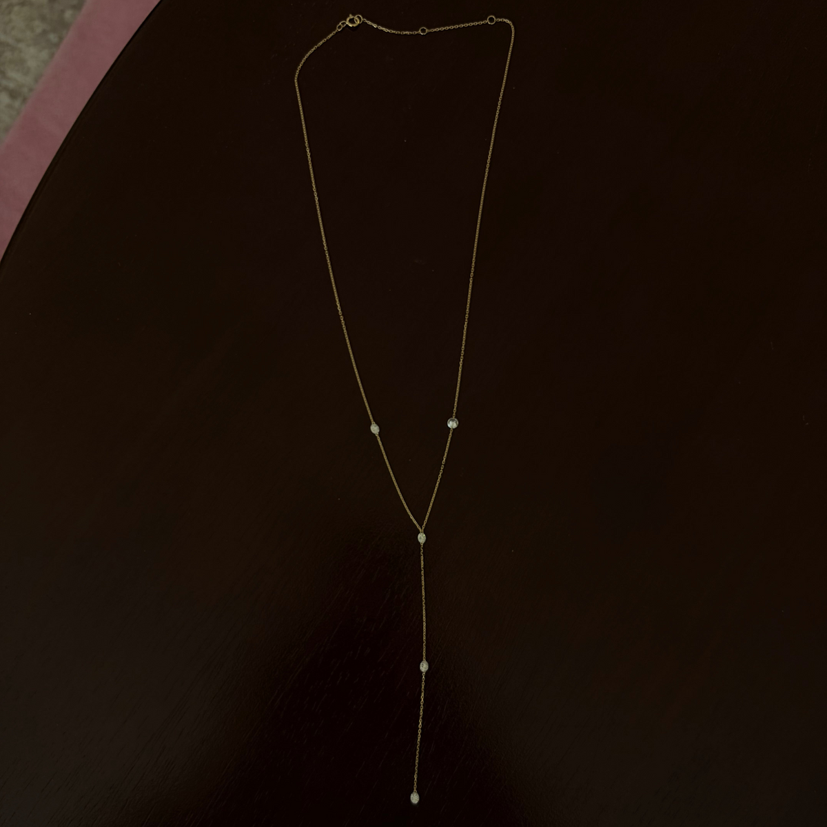 NEW Nora Diamond Y Lariat Necklace