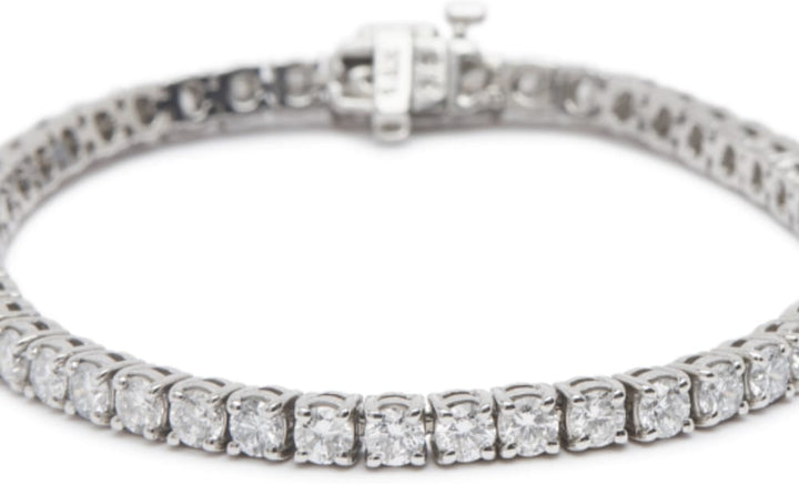 Round Tennis Bracelet, 7ctw, 14k WG