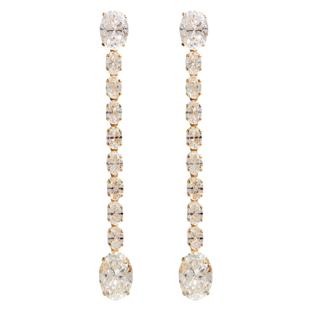 Eva Oval Diamond Drops