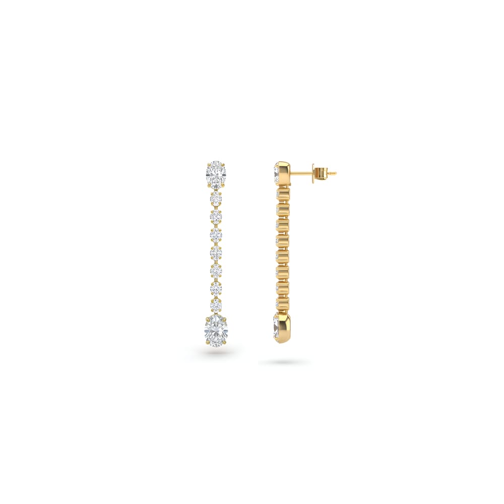 Eva Oval Diamond Drops