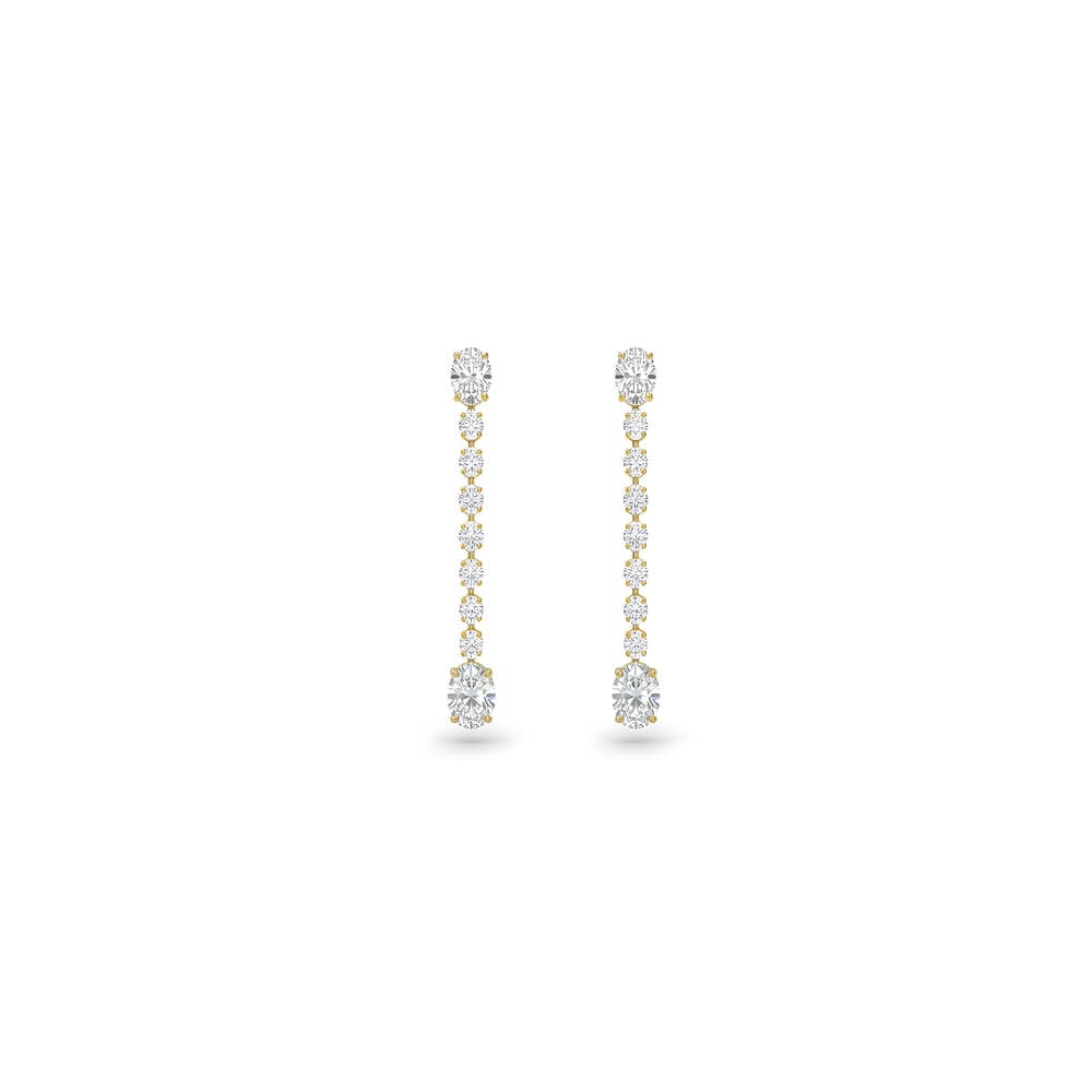 Eva Oval Diamond Drops