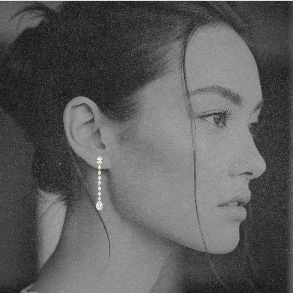 Eva Oval Diamond Drops