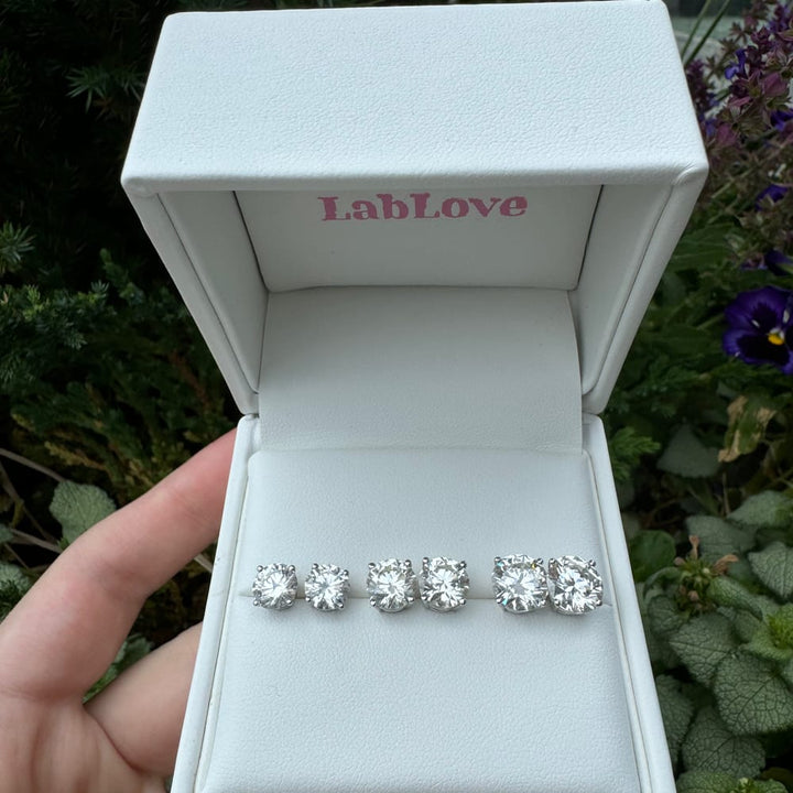 Round Studs, 2ctw, NEW 4/8/25
