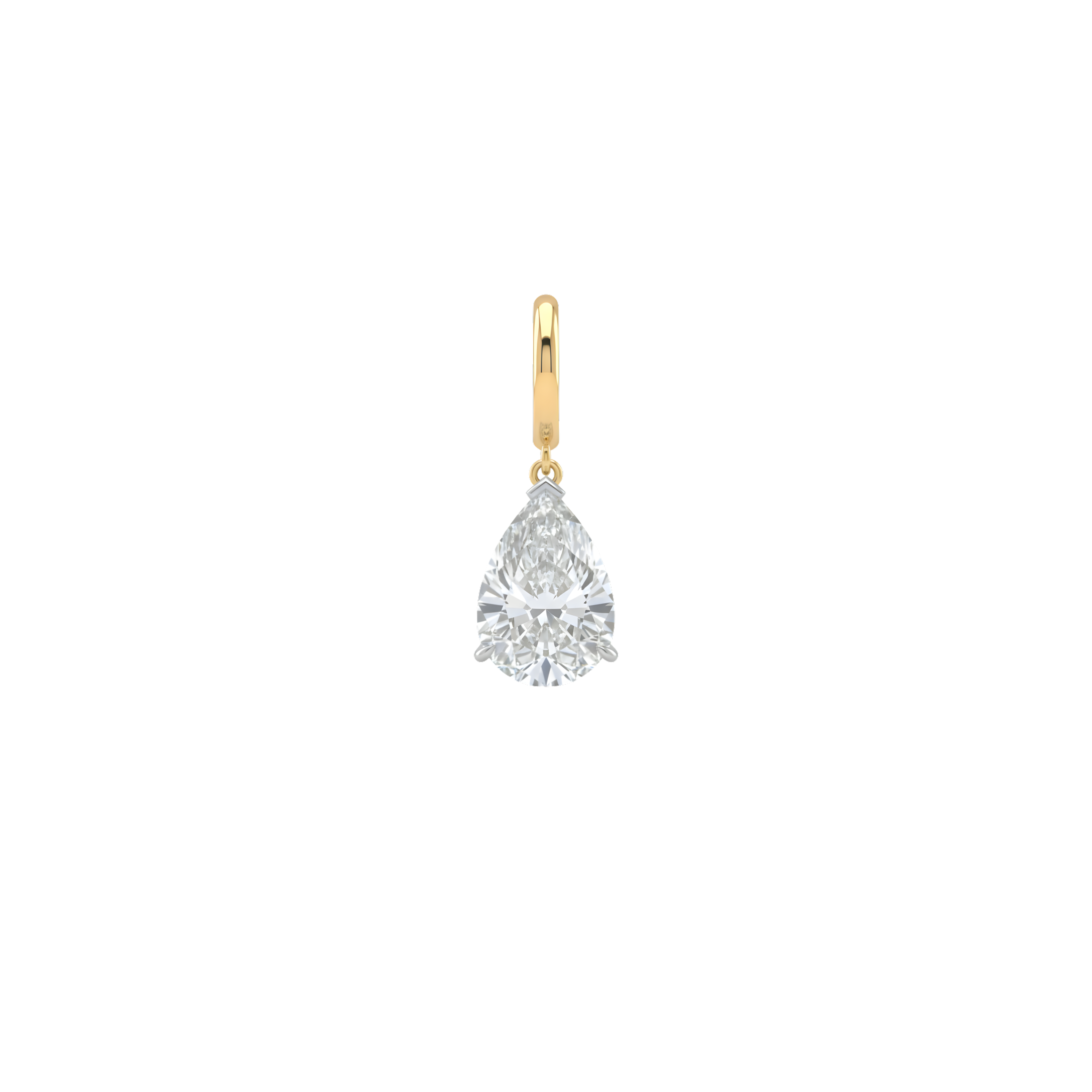 Mega Pear Diamond Charm