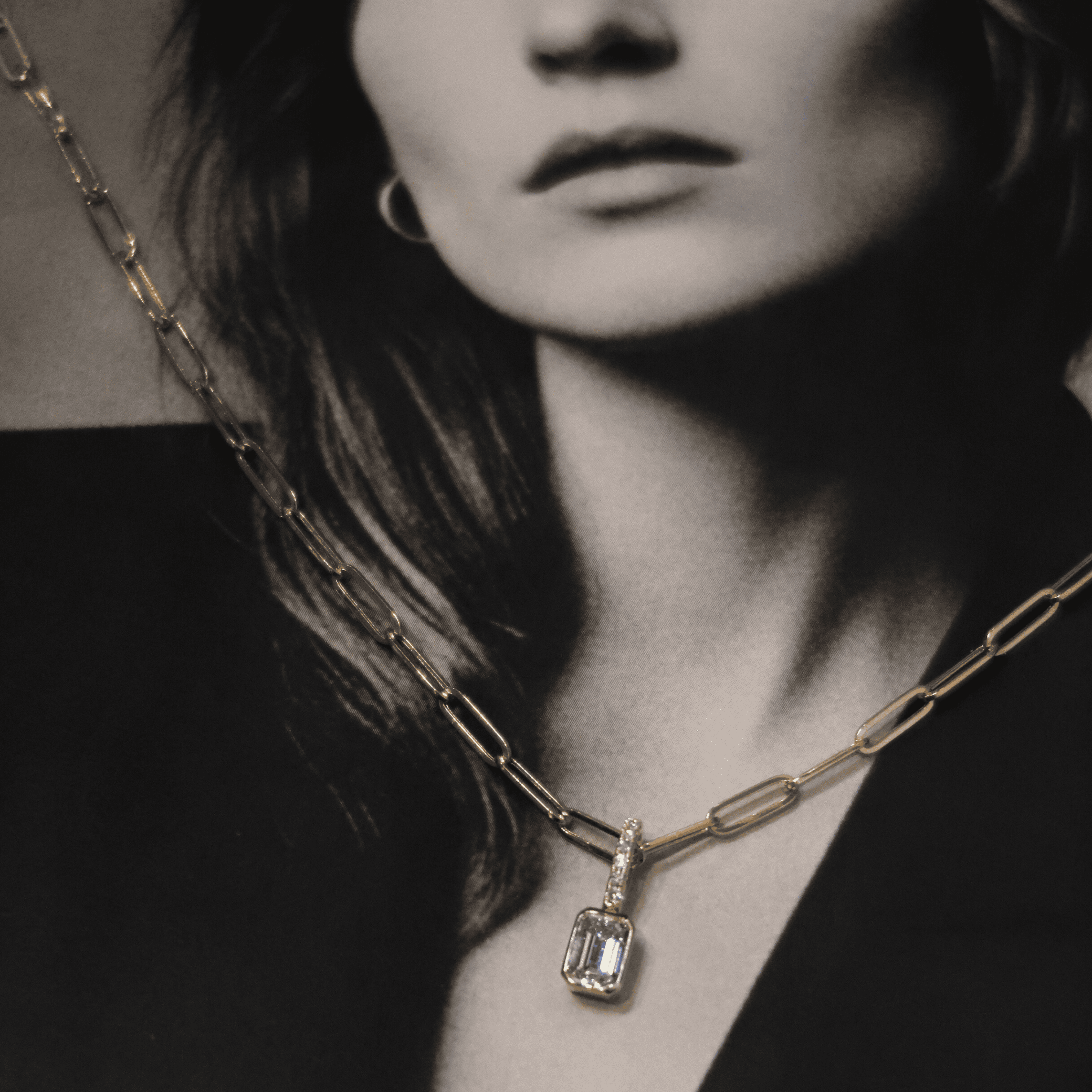 Thin Paperclip Chain Necklace