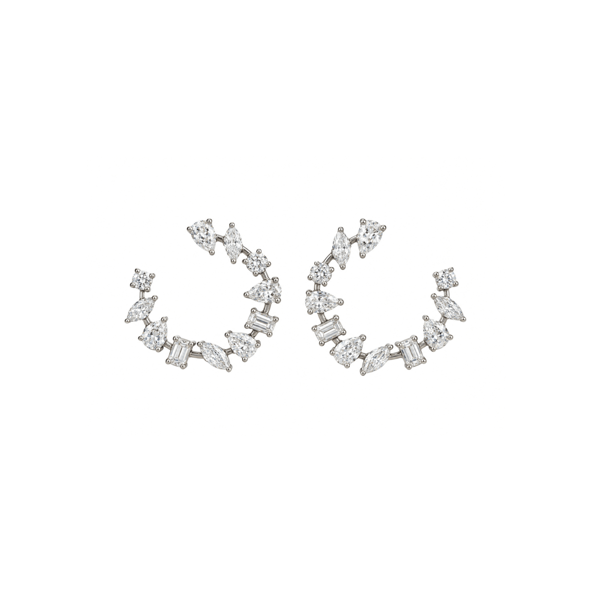 Gracie Spiral Multi Shape Earrings