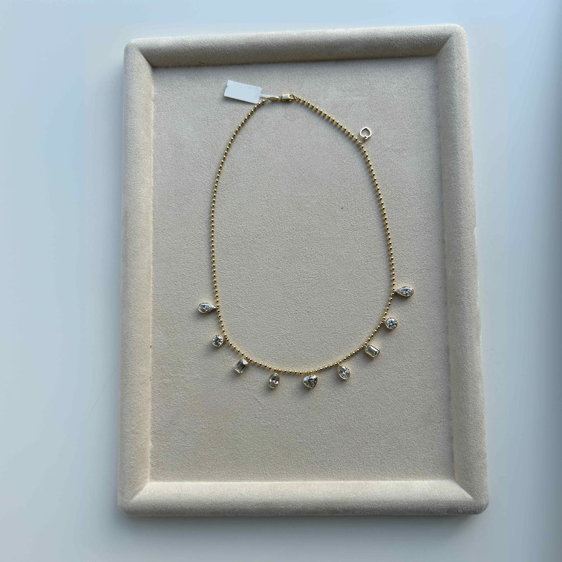 Poppy Bezel Charm Necklace