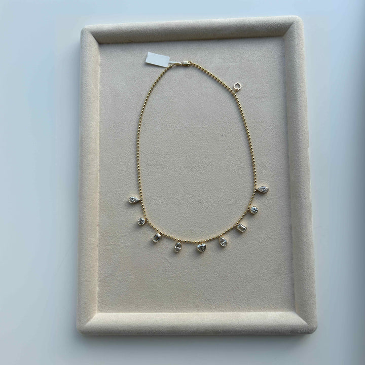 Poppy Bezel Charm Necklace