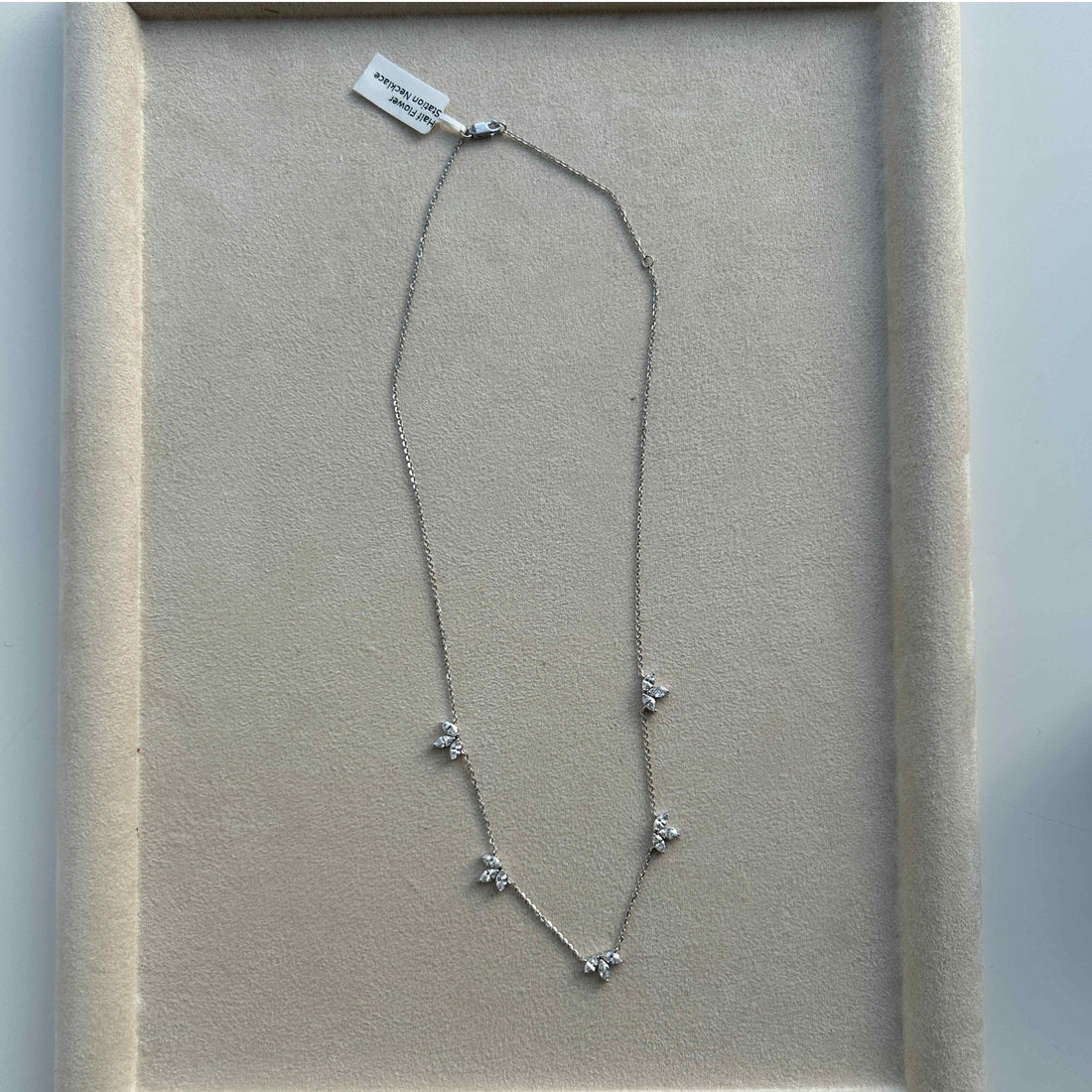 Ginny Half Flower Station Necklace