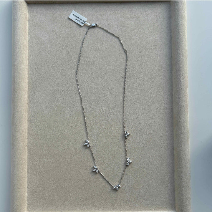 Ginny Half Flower Station Necklace