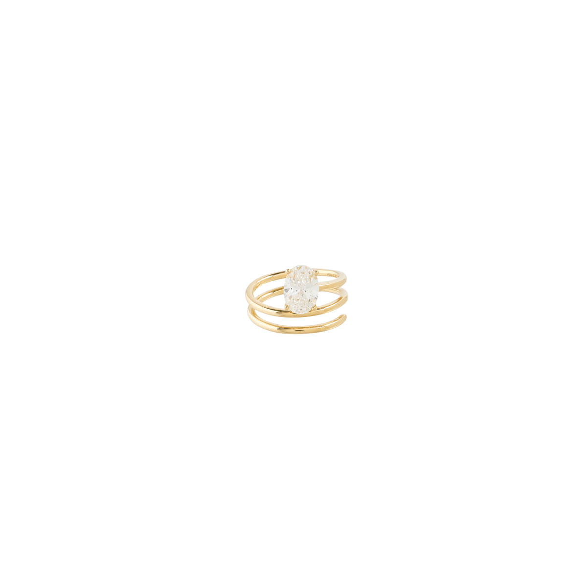 Neo Oval Spiral Ring