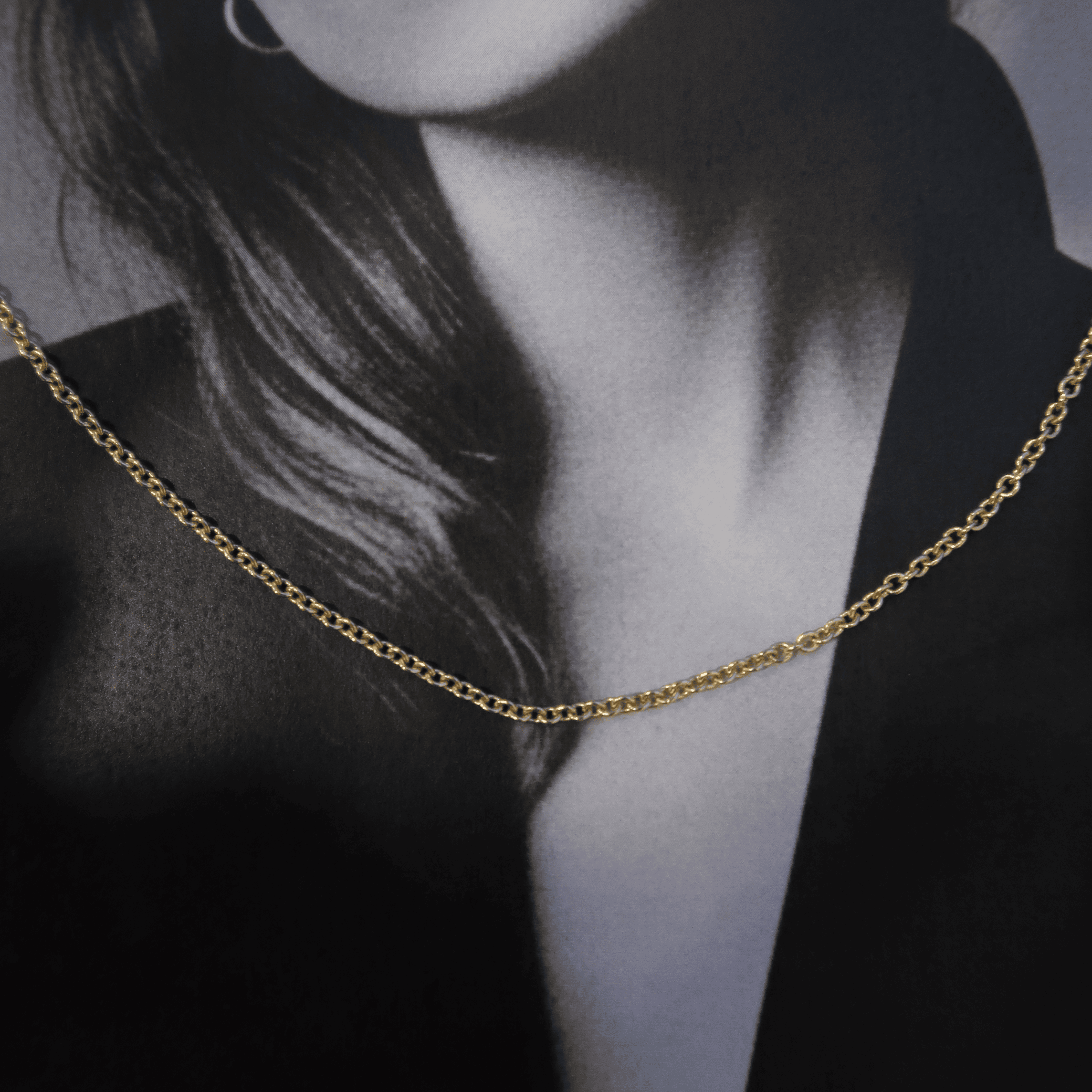 Round Cable Chain Necklace