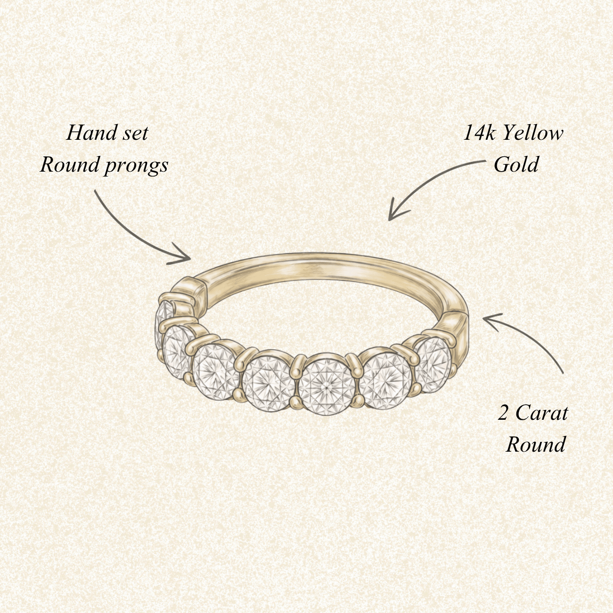 Custom  K + B Wedding Band (His & Hers)
