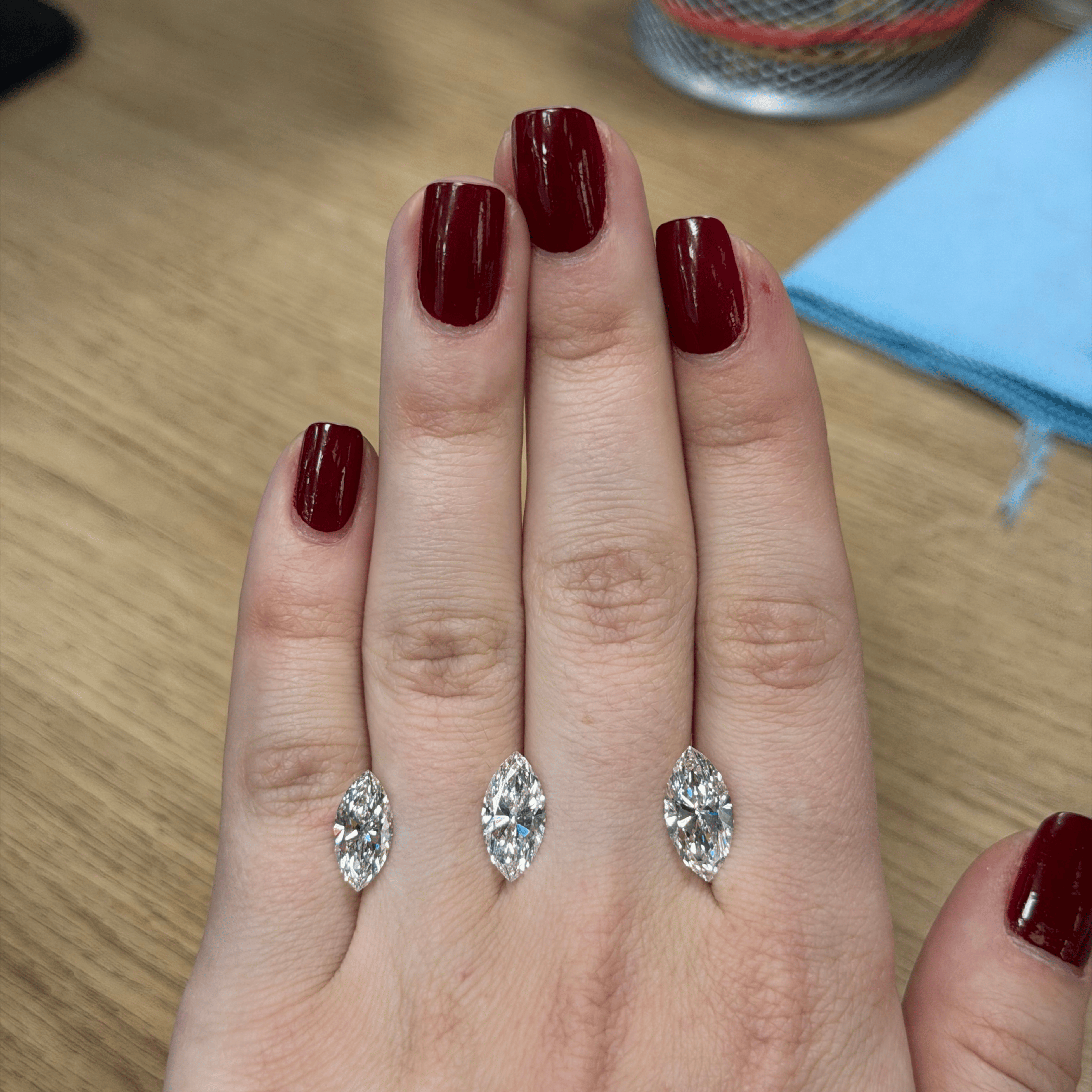 Custom M + A Engagement Ring