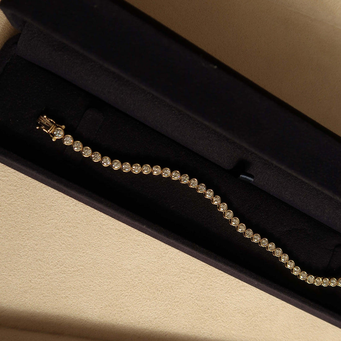 Bezel Round Tennis Bracelet