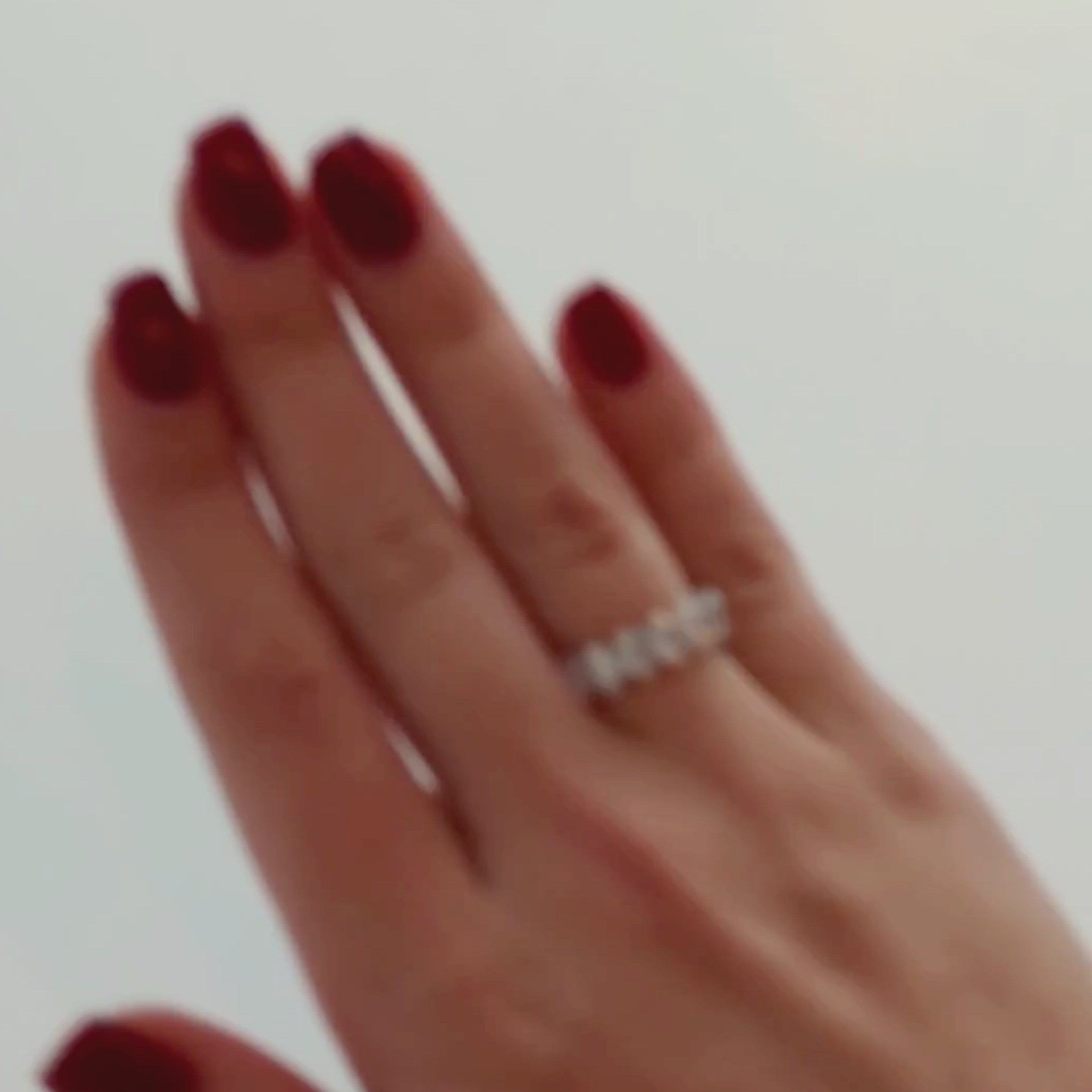 Erica Half Eternity Oval Ring