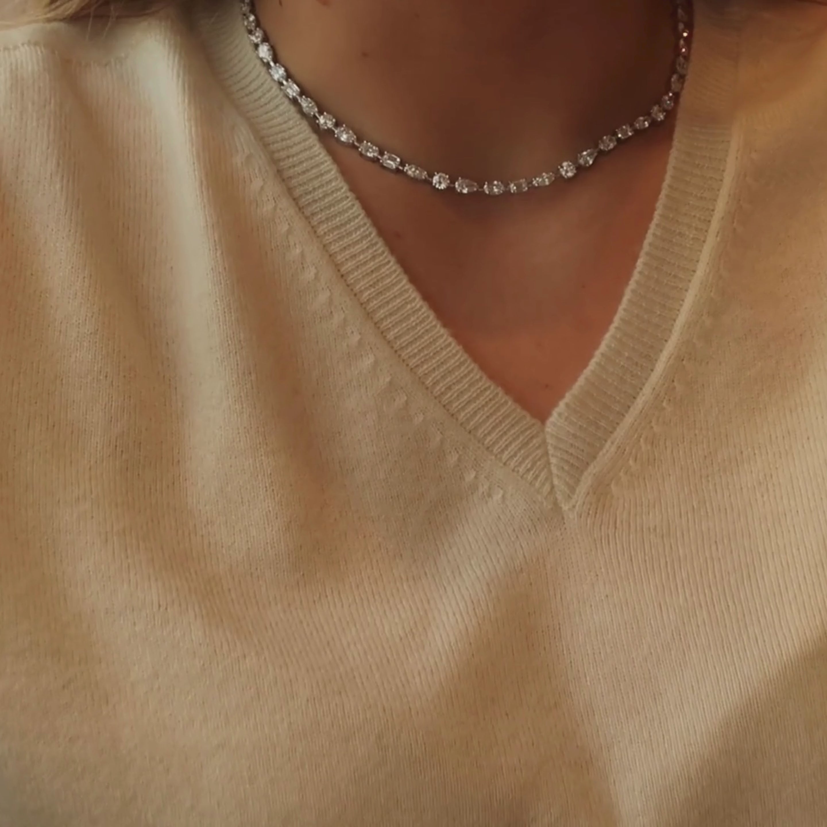 Aspen Multi Shape Tennis Necklace