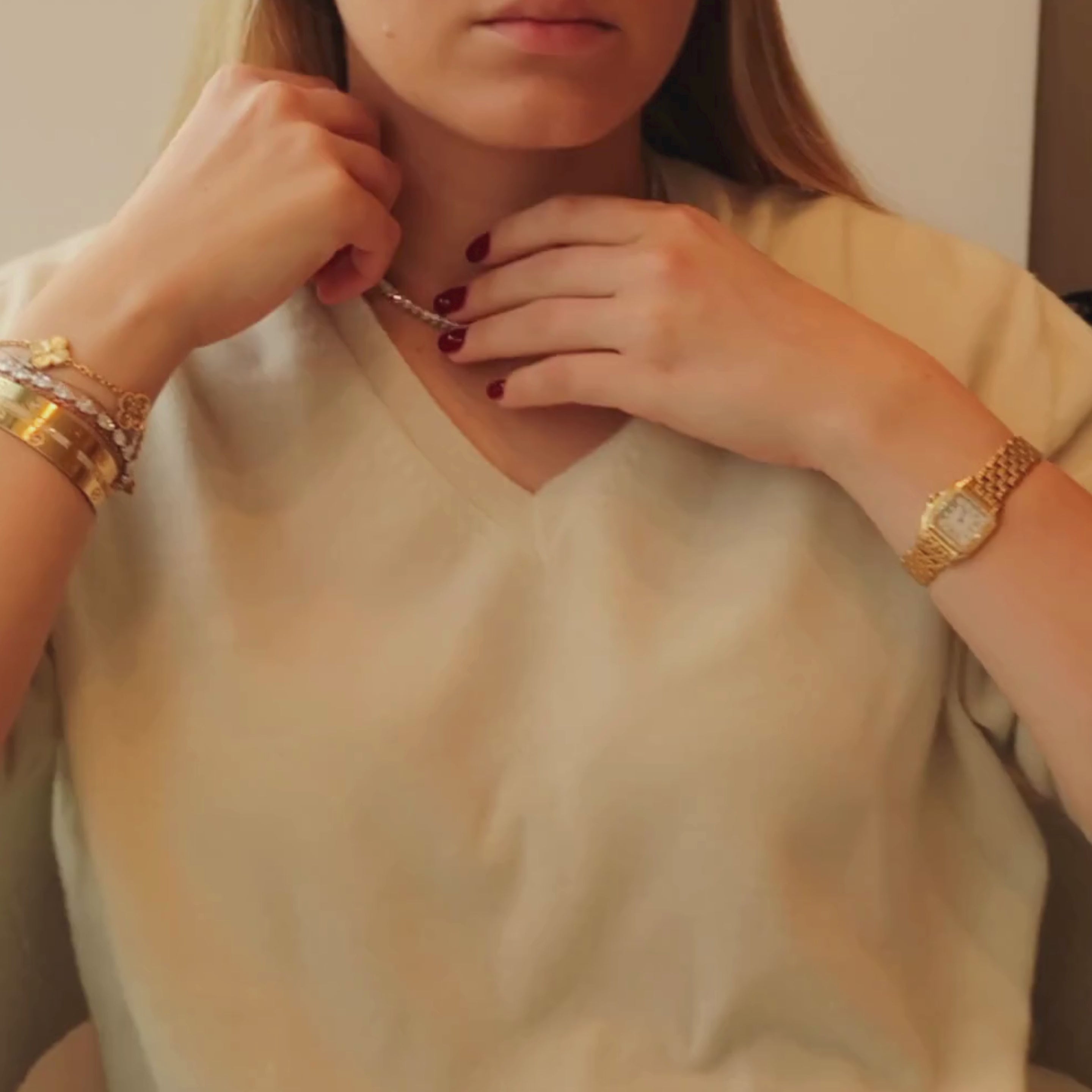 Sophia Graduated Pear Tennis Necklace